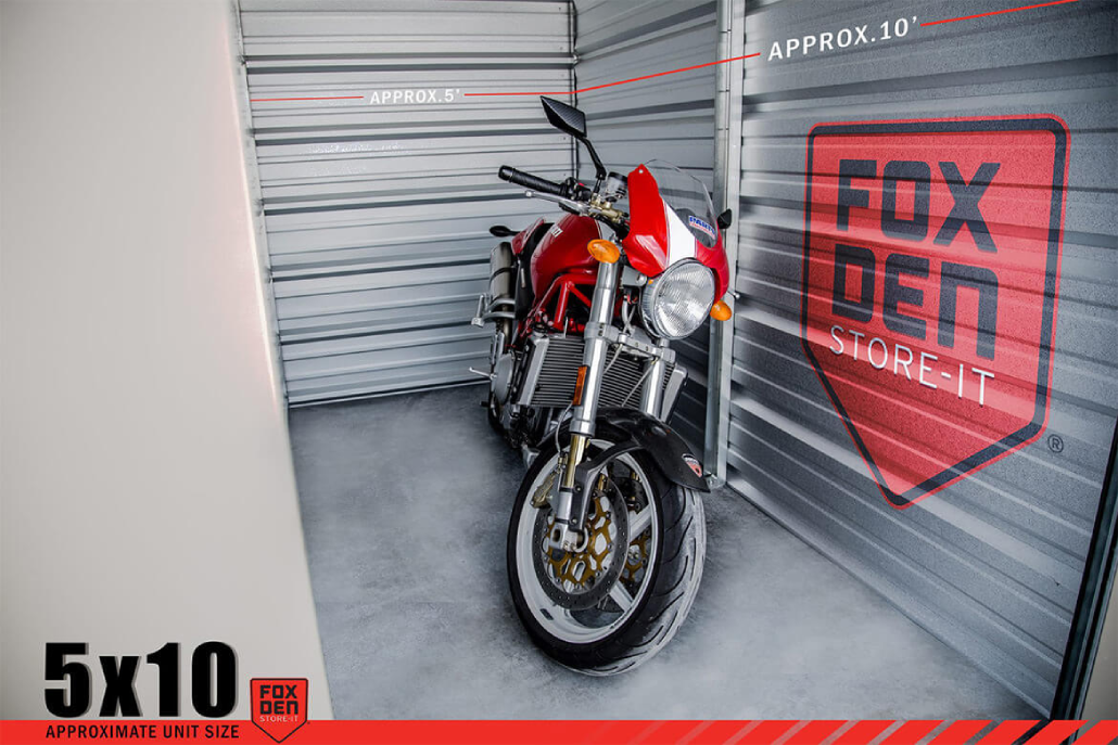 Motorcycle storage unit in Summerset, South Dakota